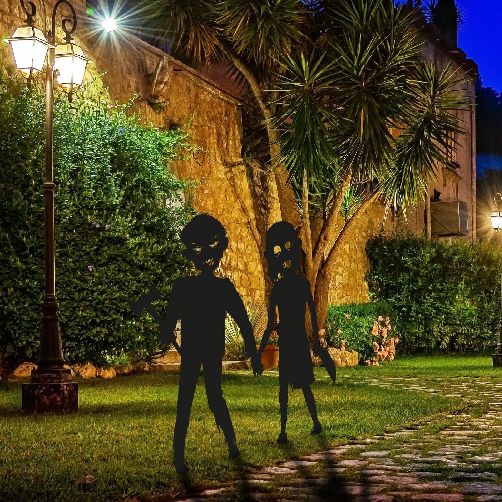 Halloween Zombie Kids Porch Decor, Metal Halloween Porch Decor, Scary Kids Halloween Sign, Outdoor Halloween Stake, Spoky Zombie Kids Gift