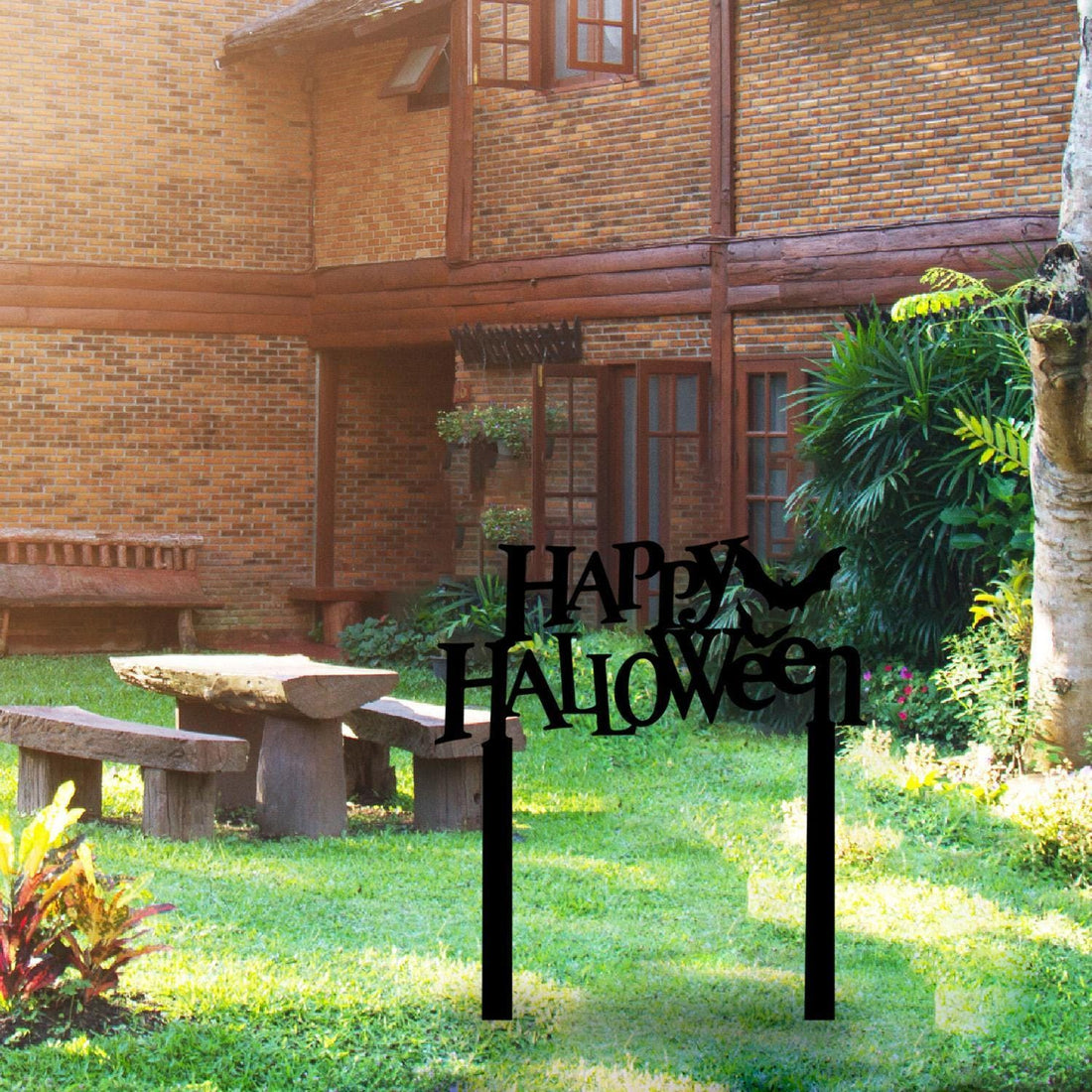 Happy Halloween Metal Garden Stake, Halloween Garden Decorations, Halloween Party Gift, Christmas Decor, Halloween Home Decor, Party Gifts